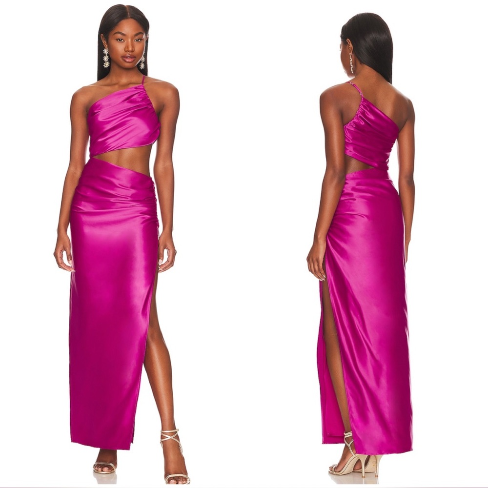 Lovers & friends Chapman maxi dress in magenta pink sz Sm NWOT